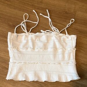 Reformation Cream Textured Camisole